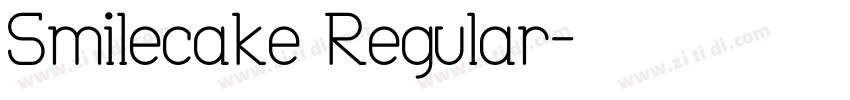 Smilecake Regular字体转换